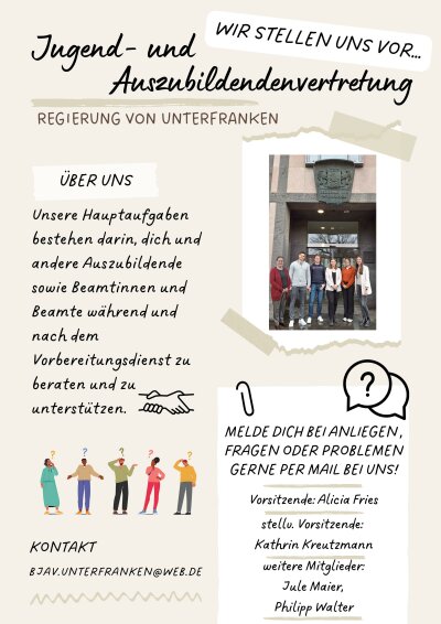 Flyer Bezirksjugend- und Auszubildendenvertretung BJuAV 